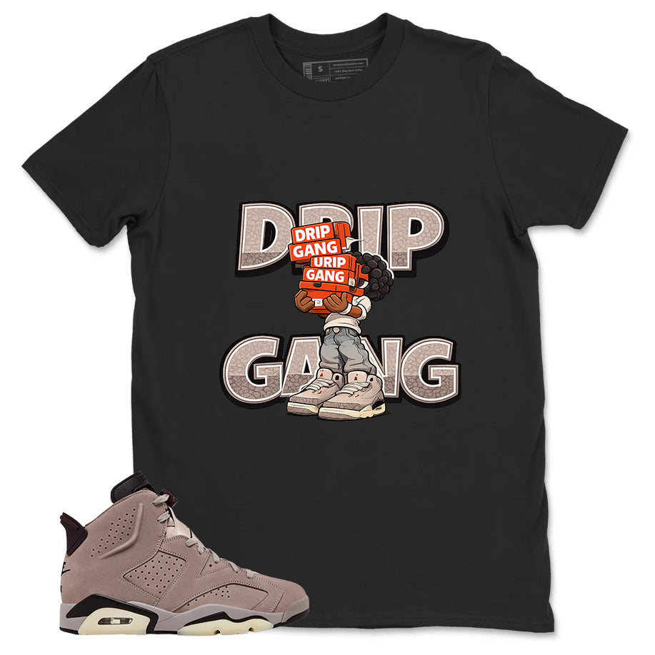 Brown Smoky Mauve 6s Zadago Shirt Drip Gang Graphic