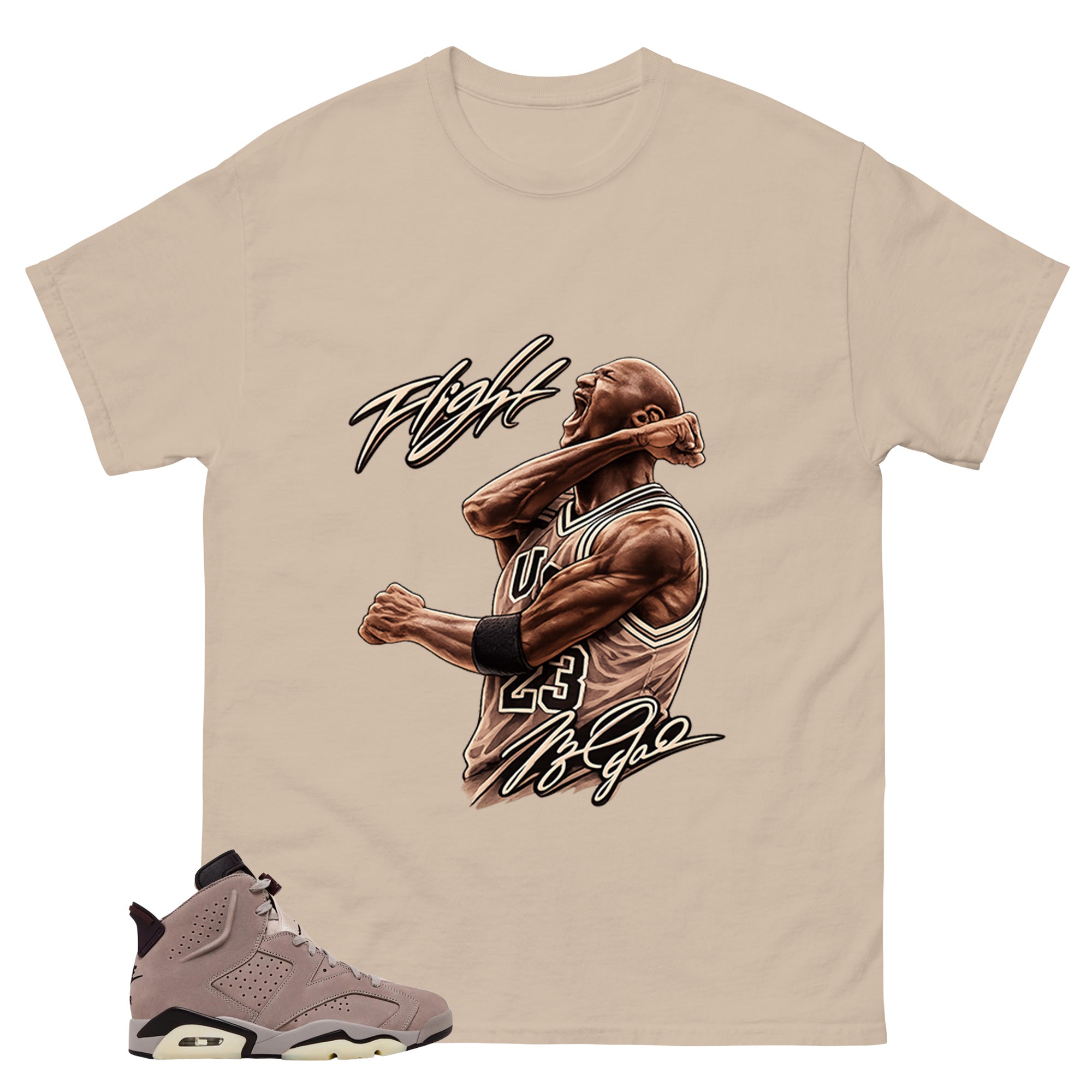 Brown Smoky Mauve 6s Zadago Shirt Flight Victory Graphic