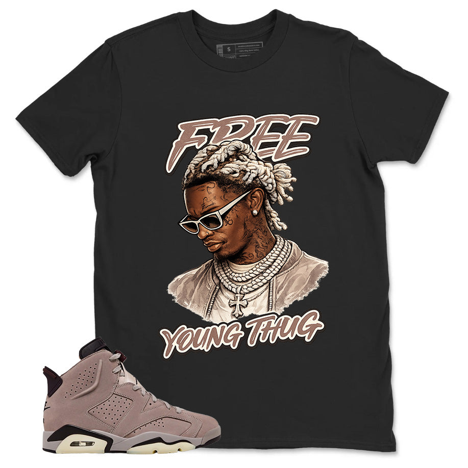 Brown Smoky Mauve 6s Zadago Shirt Free Young Thug Graphic