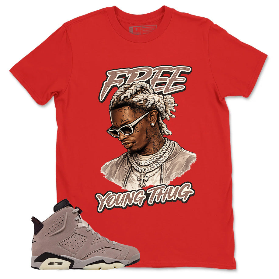 Brown Smoky Mauve 6s Zadago Shirt Free Young Thug Graphic
