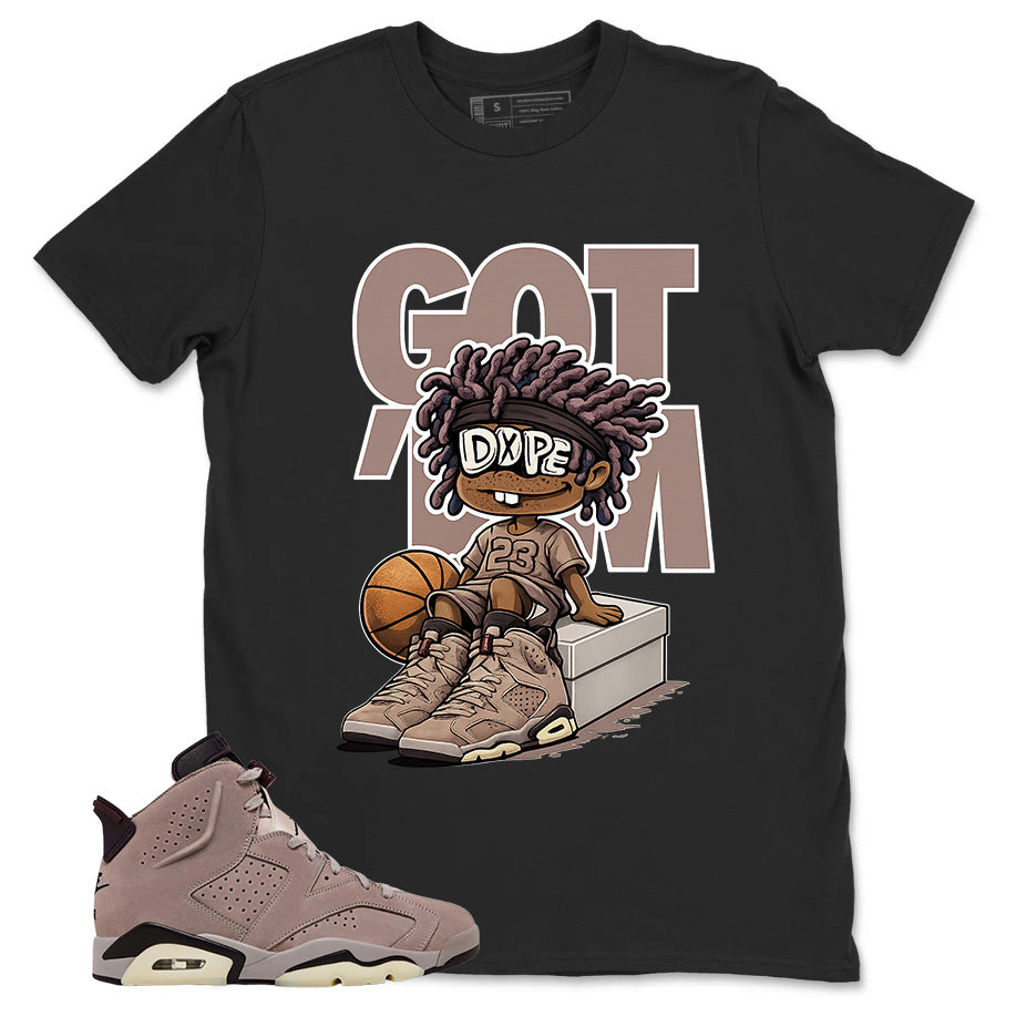 Brown Smoky Mauve 6s Zadago Shirt Got Em Dope Graphic
