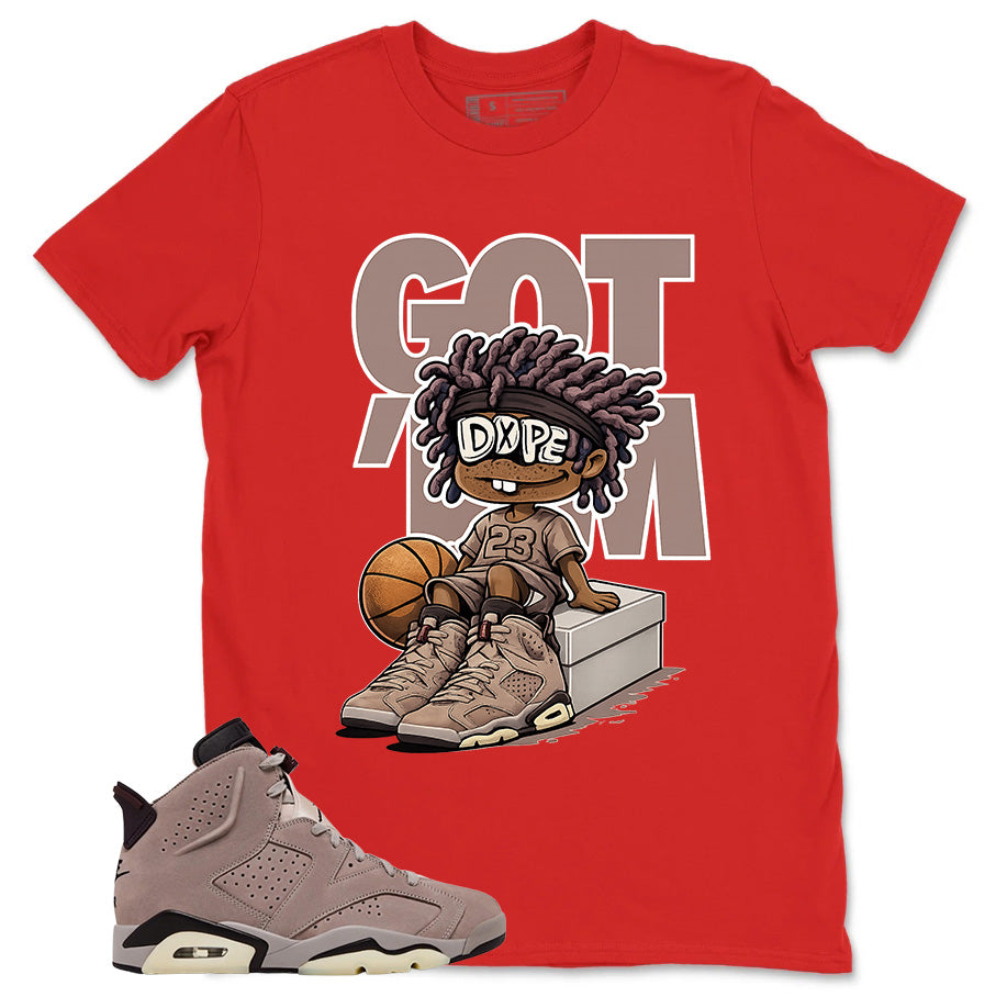 Brown Smoky Mauve 6s Zadago Shirt Got Em Dope Graphic
