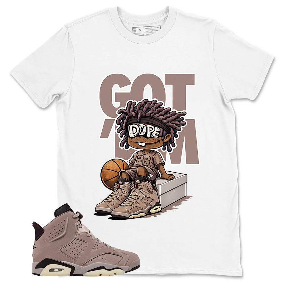 Brown Smoky Mauve 6s Zadago Shirt Got Em Dope Graphic