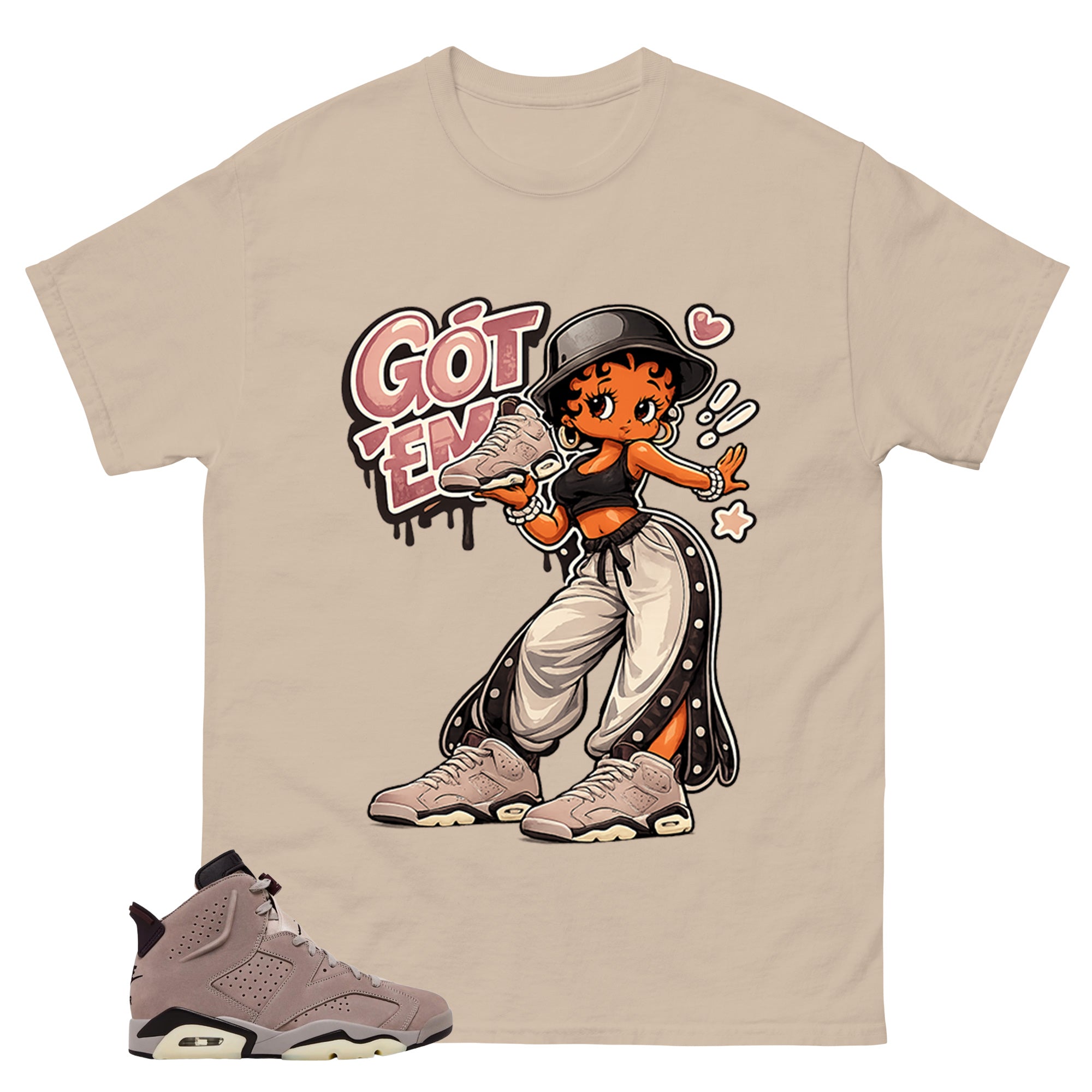 Brown Smoky Mauve 6s Zadago Shirt Got Em Lady Graphic