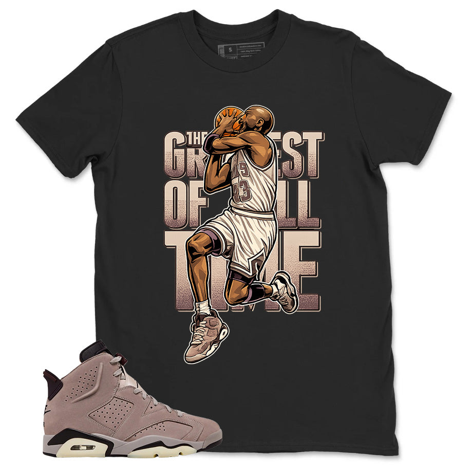 Brown Smoky Mauve 6s Zadago Shirt Greatest Of All Time Graphic