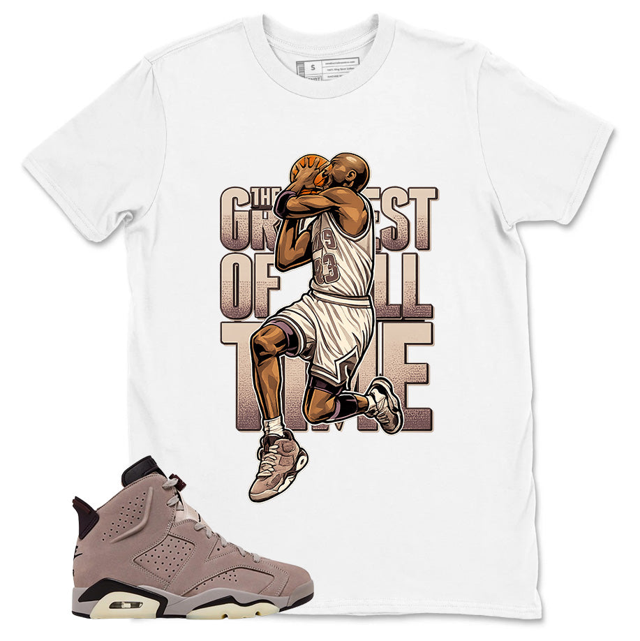 Brown Smoky Mauve 6s Zadago Shirt Greatest Of All Time Graphic