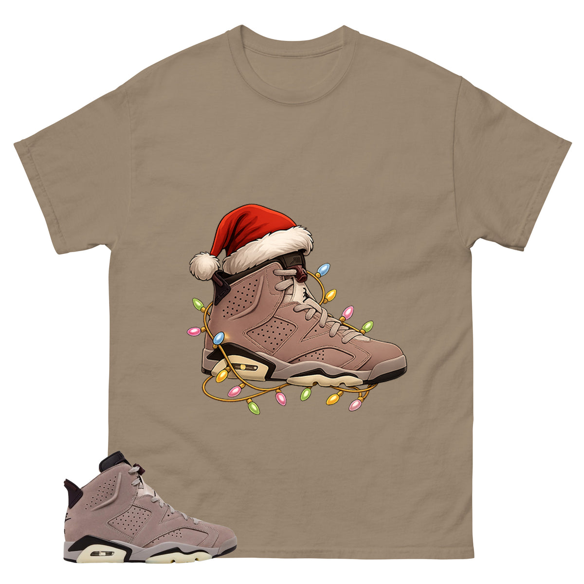 Brown Smoky Mauve 6s Zadago Shirt Kickmas Graphic