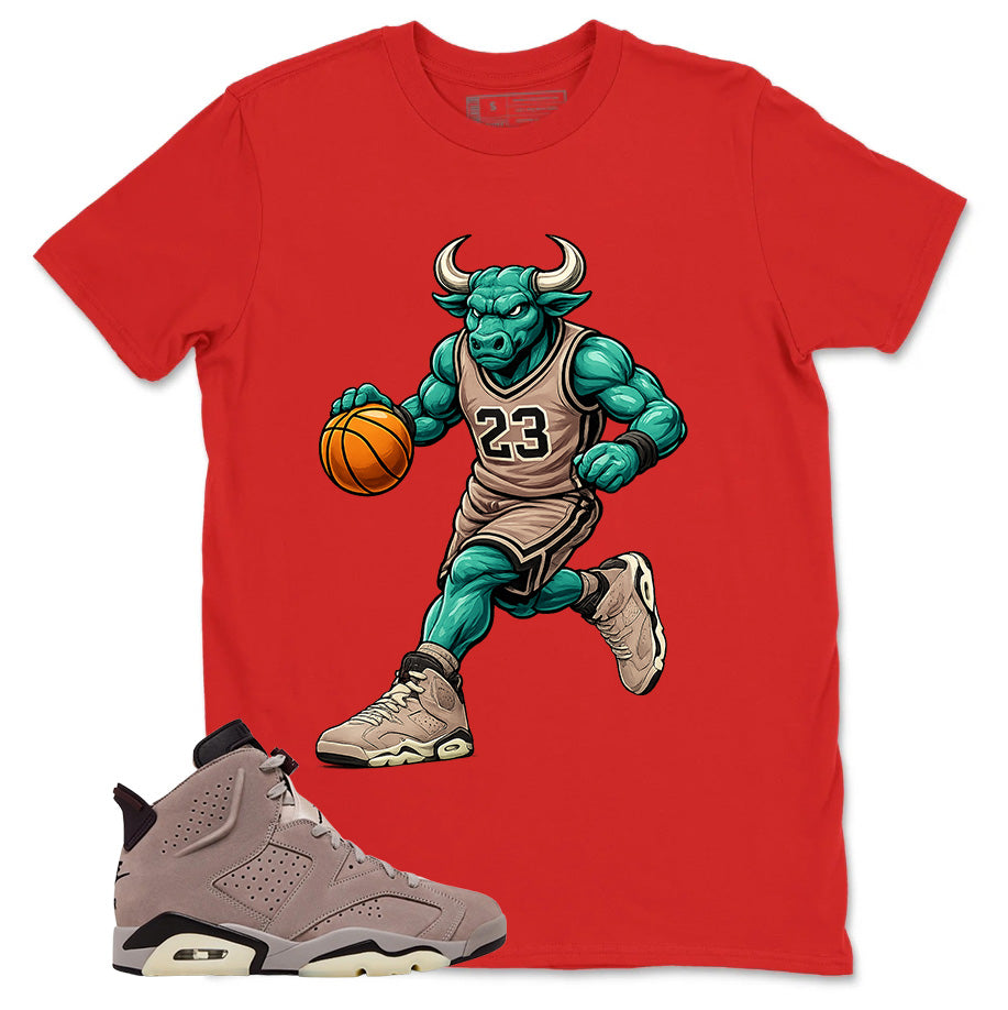 Brown Smoky Mauve 6s Zadago Shirt Raging Bull Graphic
