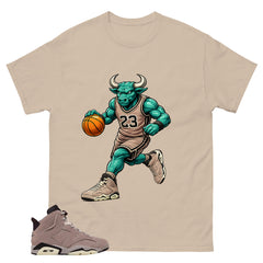 Brown Smoky Mauve 6s Zadago Shirt Raging Bull Graphic