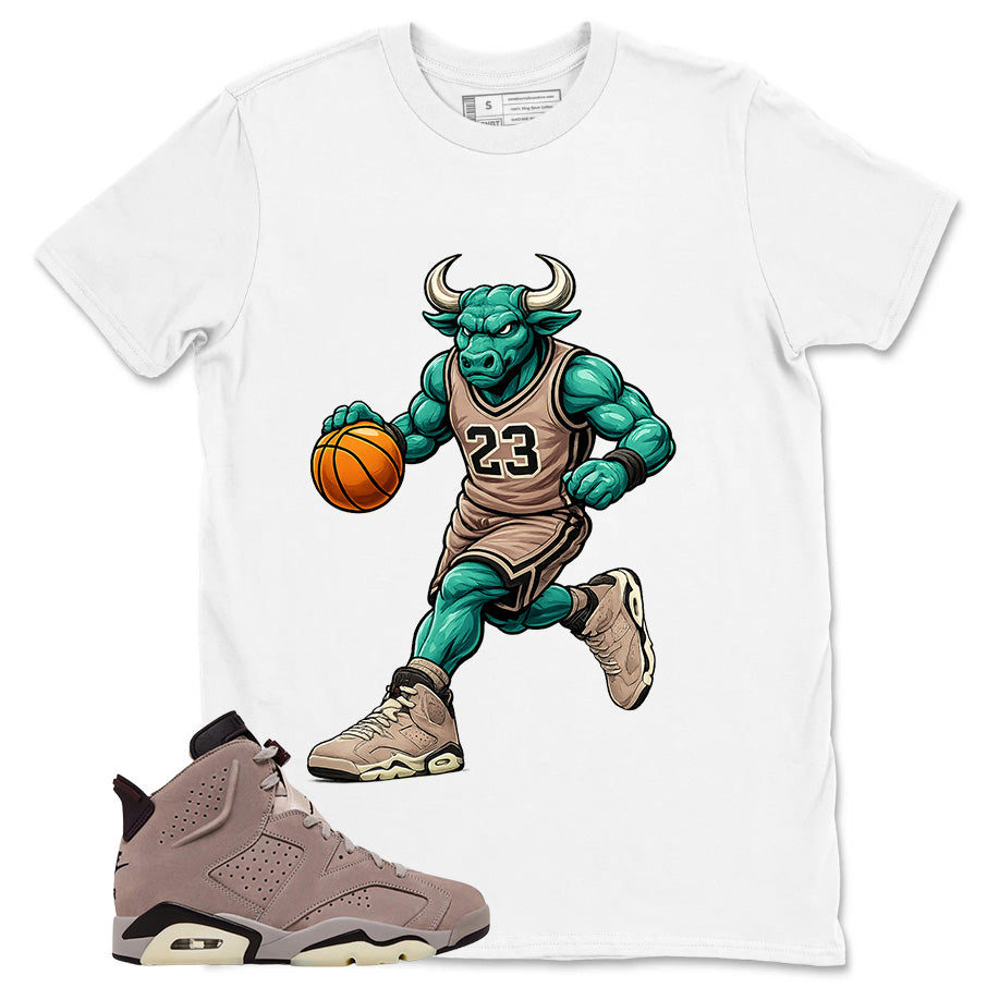 Brown Smoky Mauve 6s Zadago Shirt Raging Bull Graphic