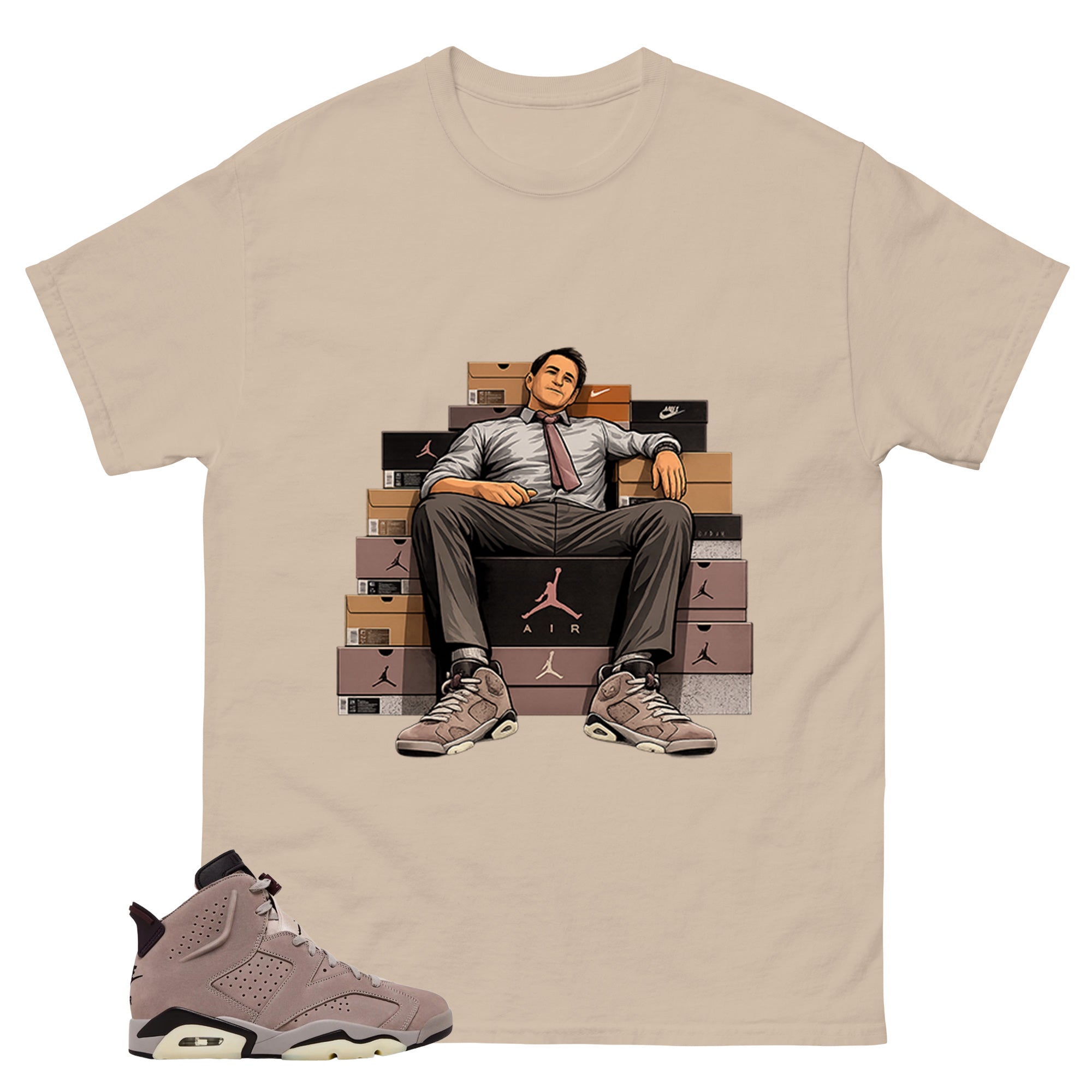 Brown Smoky Mauve 6s Zadago Shirt Sole Boss Graphic