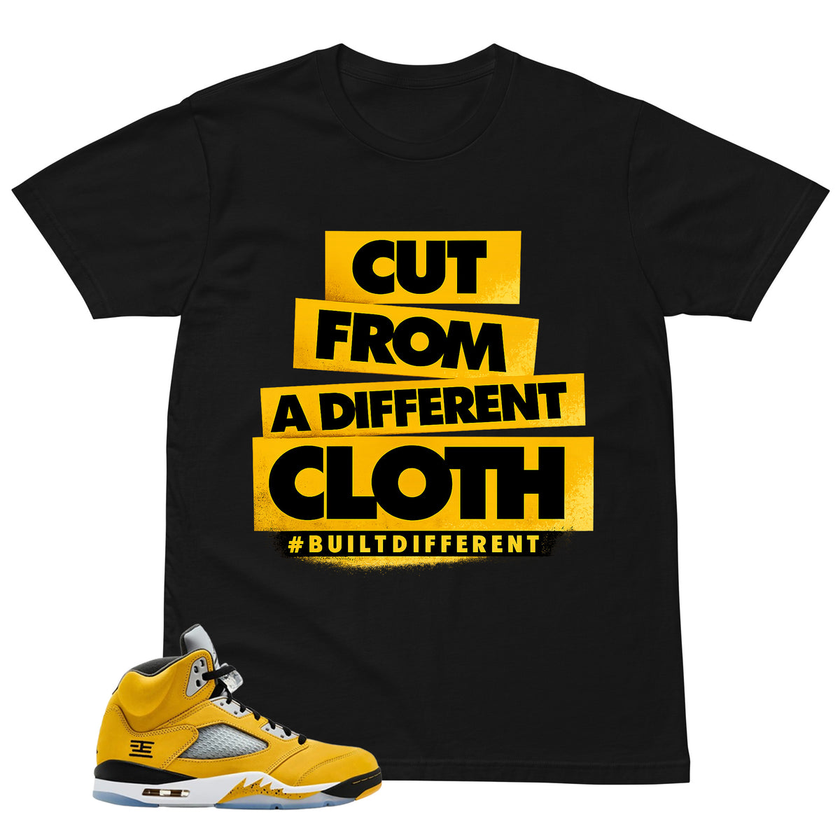 Graphic Tee Build Different - Shirt to Matching 5s T23 Tokyo