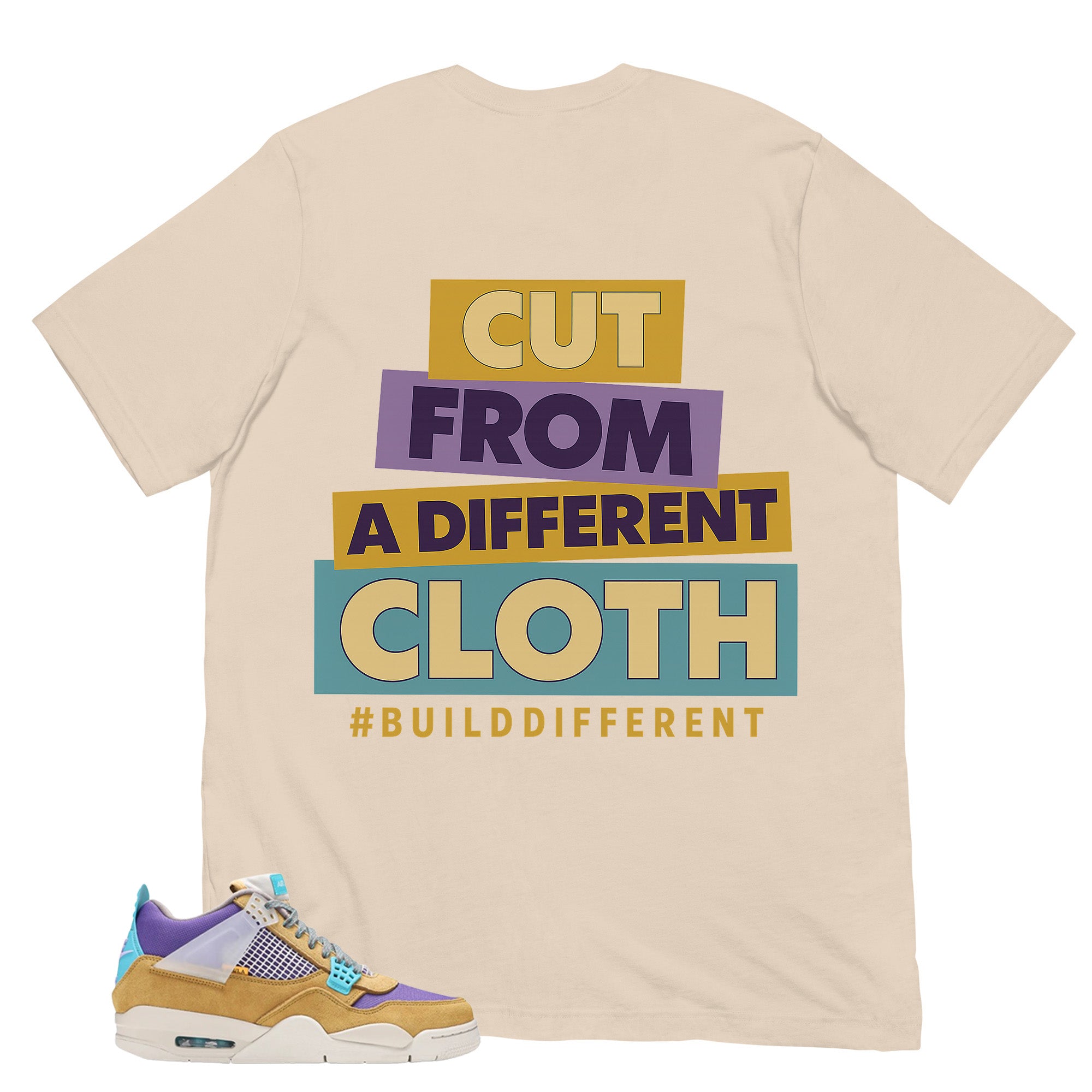 Built Different Shirt - Match Union LA x Air Jordan 4 Desert Moss