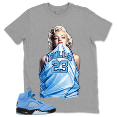 Graphic Tee Bull 23 Girl Shirt - Matching Air Jordan 5 Retro SE UNC