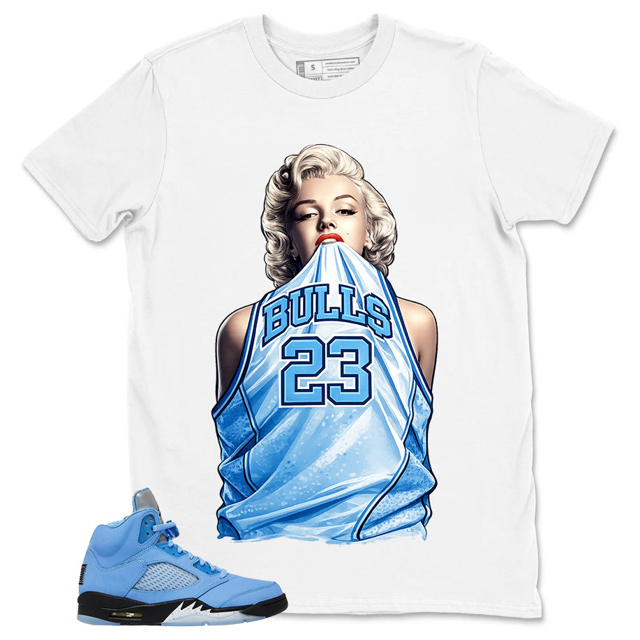 Graphic Tee Bull 23 Girl Shirt - Matching Air Jordan 5 Retro SE UNC
