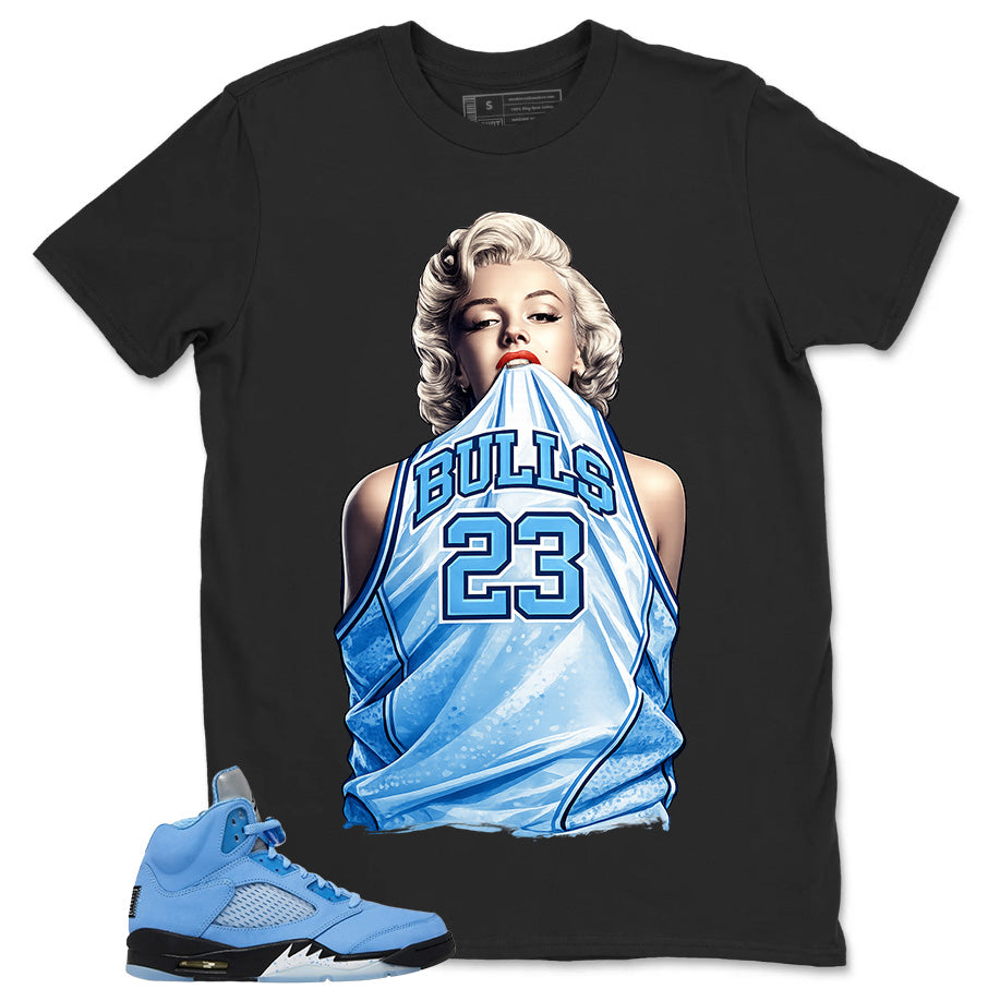 Graphic Tee Bull 23 Girl Shirt - Matching Air Jordan 5 Retro SE UNC