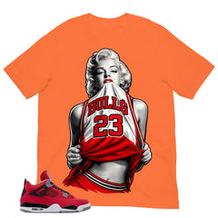 Bull 23 Marilyn Shirt - Match Air Jordan 4 Toro Bravo