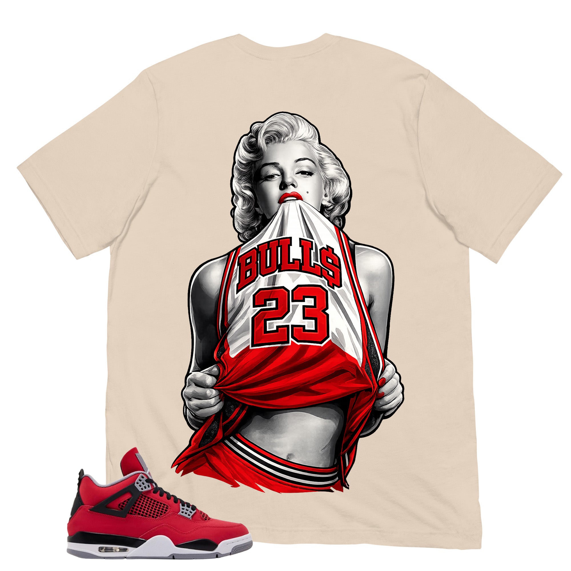 Bull 23 Marilyn Shirt - Match Air Jordan 4 Toro Bravo