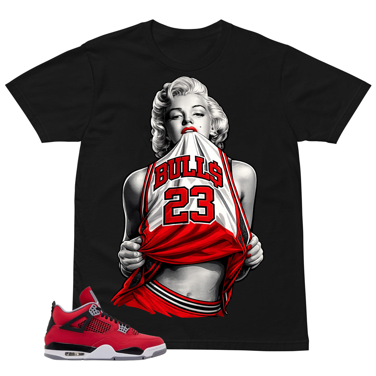 Bull 23 Marilyn Shirt - Match Air Jordan 4 Toro Bravo