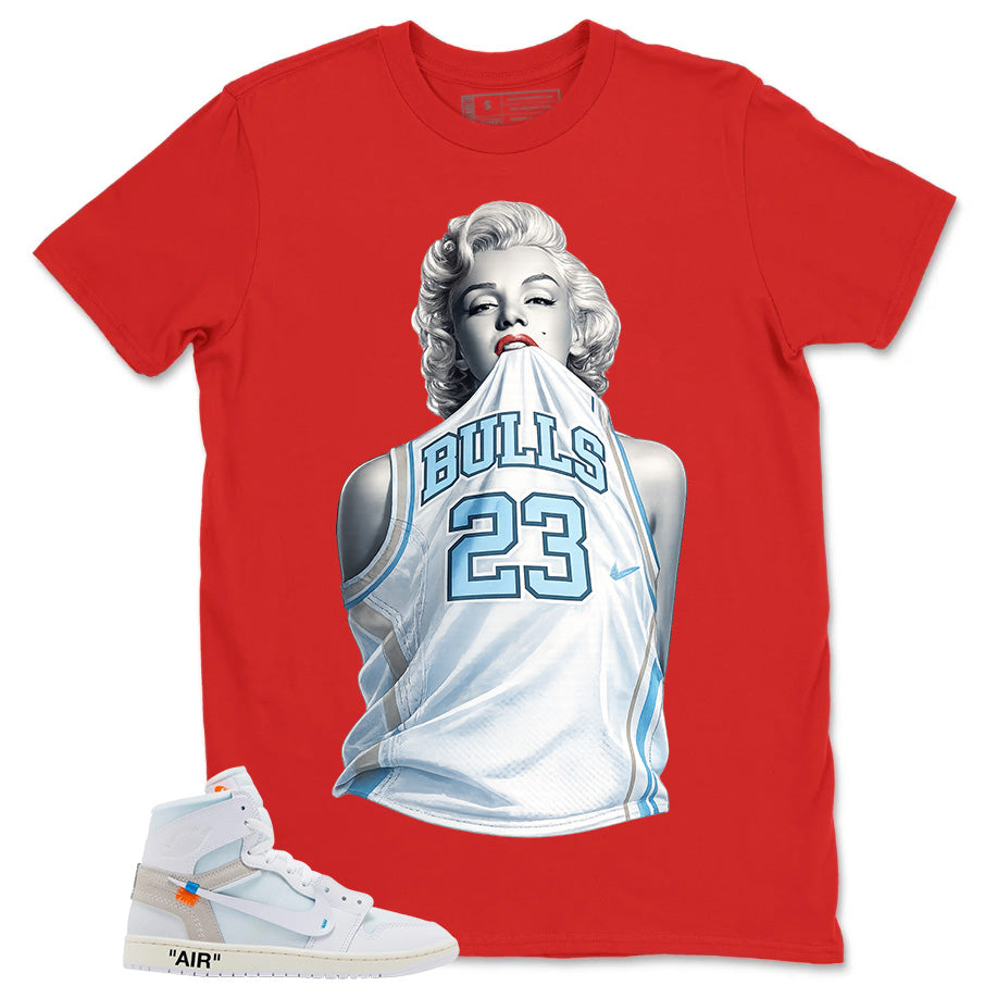 Bull 23 Marilyn Shirt - Match Virgil Abloh x Air Jordan 1 Alaska