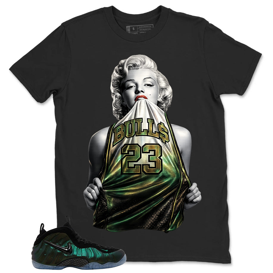 Bulls 23 Shirt - Match Air Foamposite Pro Pine Green