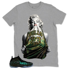 Bulls 23 Shirt - Match Air Foamposite Pro Pine Green