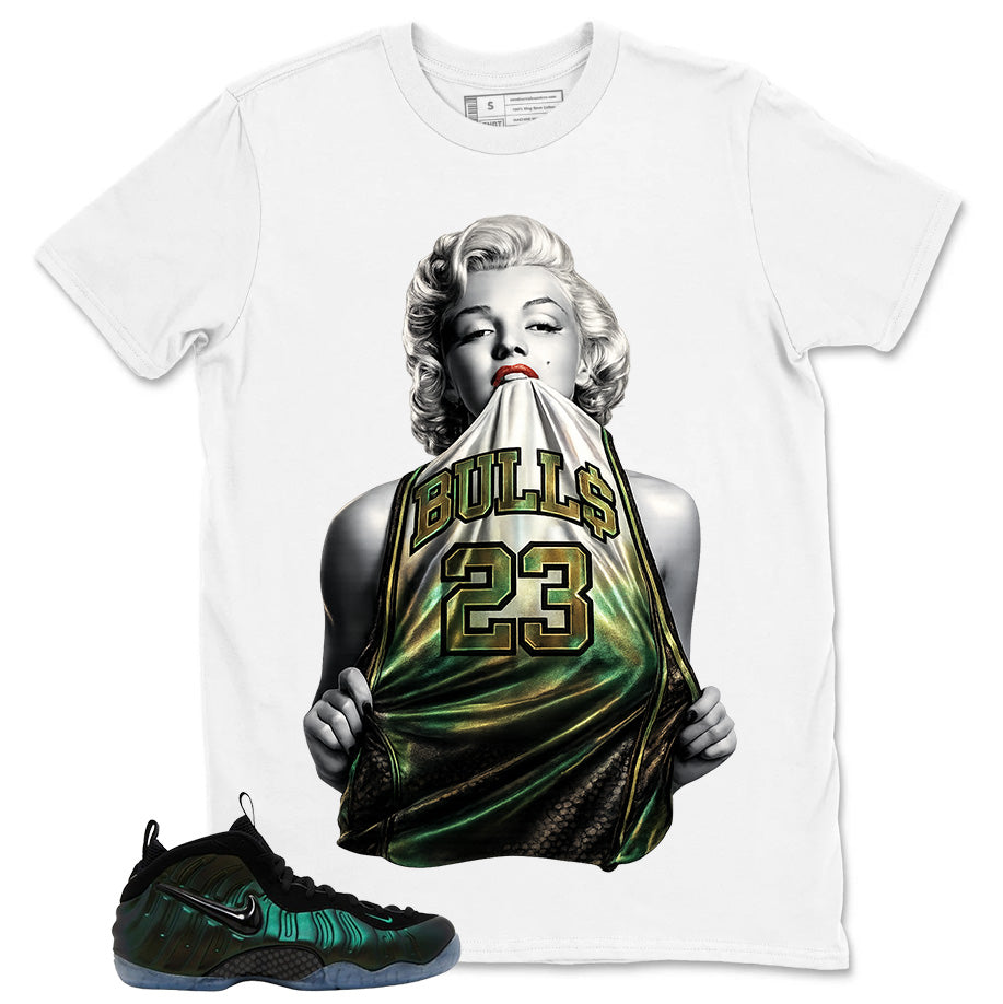 Bulls 23 Shirt - Match Air Foamposite Pro Pine Green