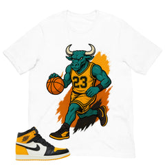 Bull 23 Shirt - Match Air Jordan 1 Yellow Toe