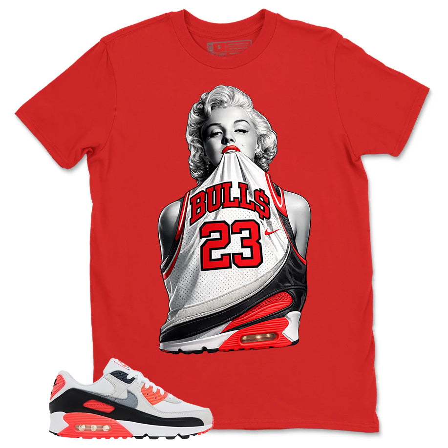 Bulls 23 Shirt - Match Air Max 90 Infrared