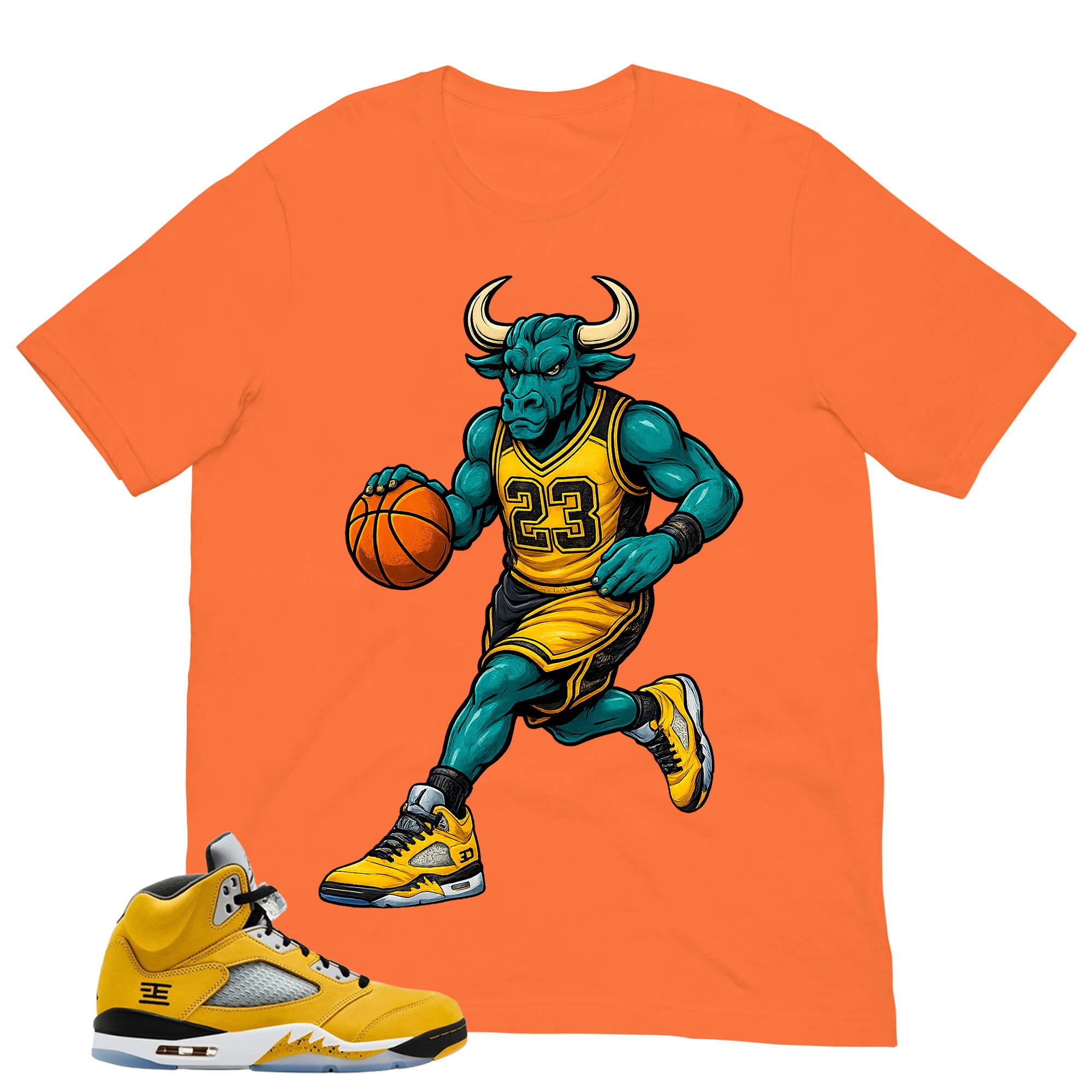 Graphic Tee Bull 23 Shirt - Matching Air Jordan 5 T23 Tokyo