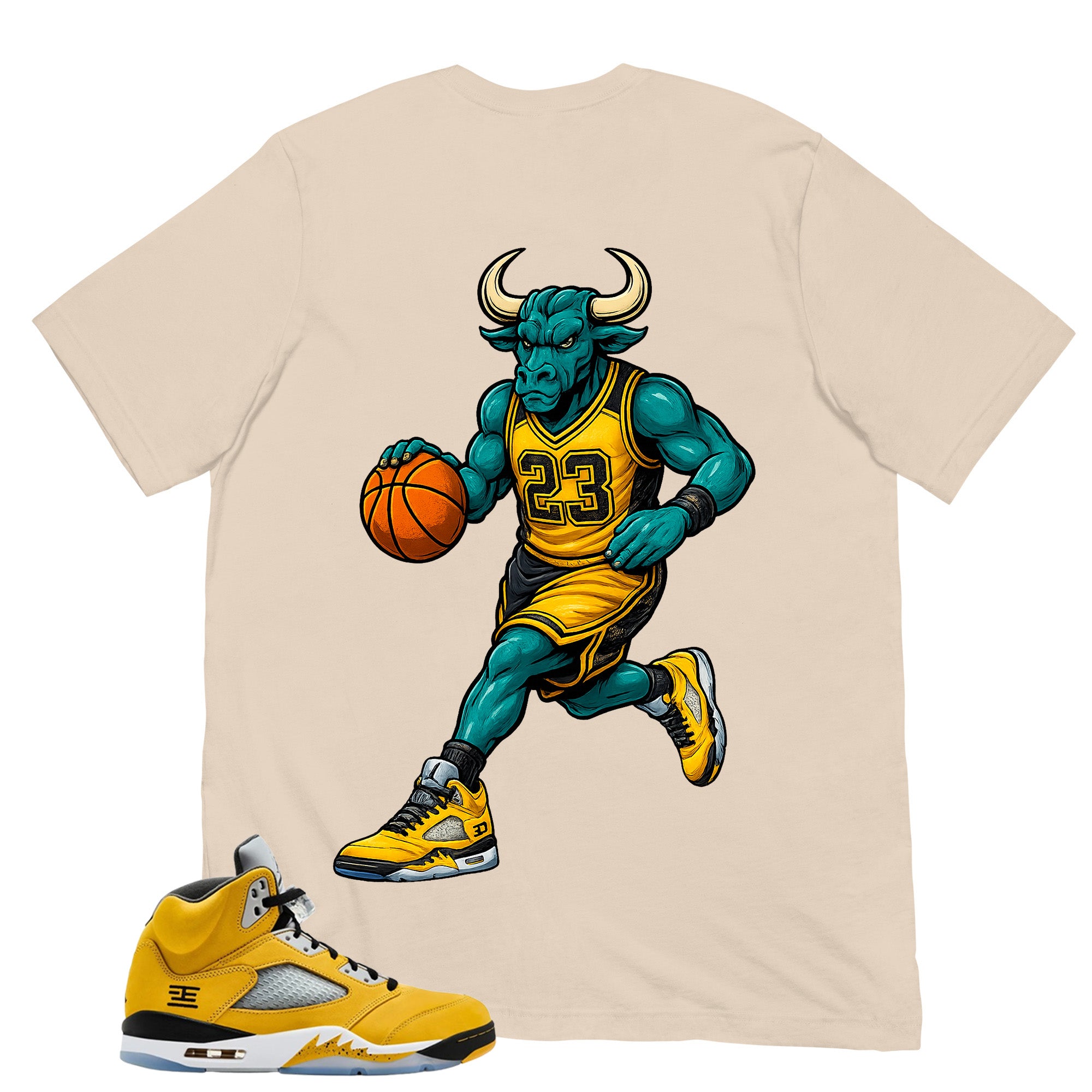 Graphic Tee Bull 23 Shirt - Matching Air Jordan 5 T23 Tokyo