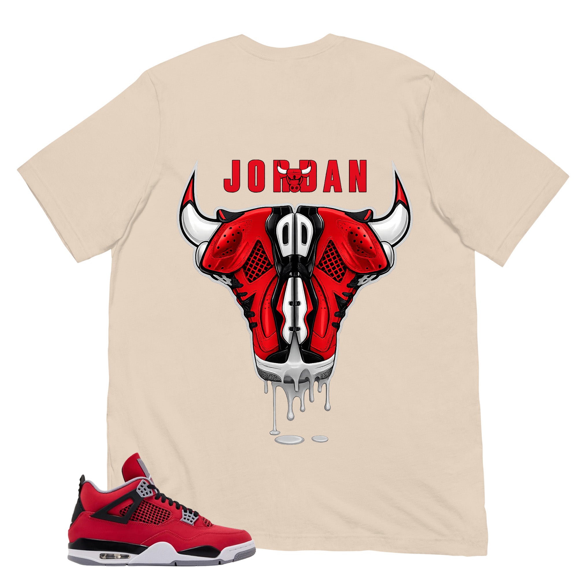 Bull Head Sneaker Shirt - Match Air Jordan 4 Toro Bravo