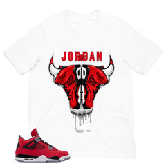 Bull Head Sneaker Shirt - Match Air Jordan 4 Toro Bravo