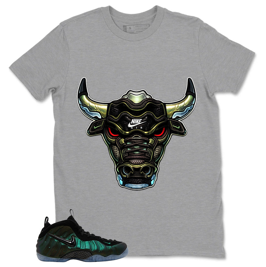 Bull Head Shirt - Match Air Foamposite Pro Pine Green