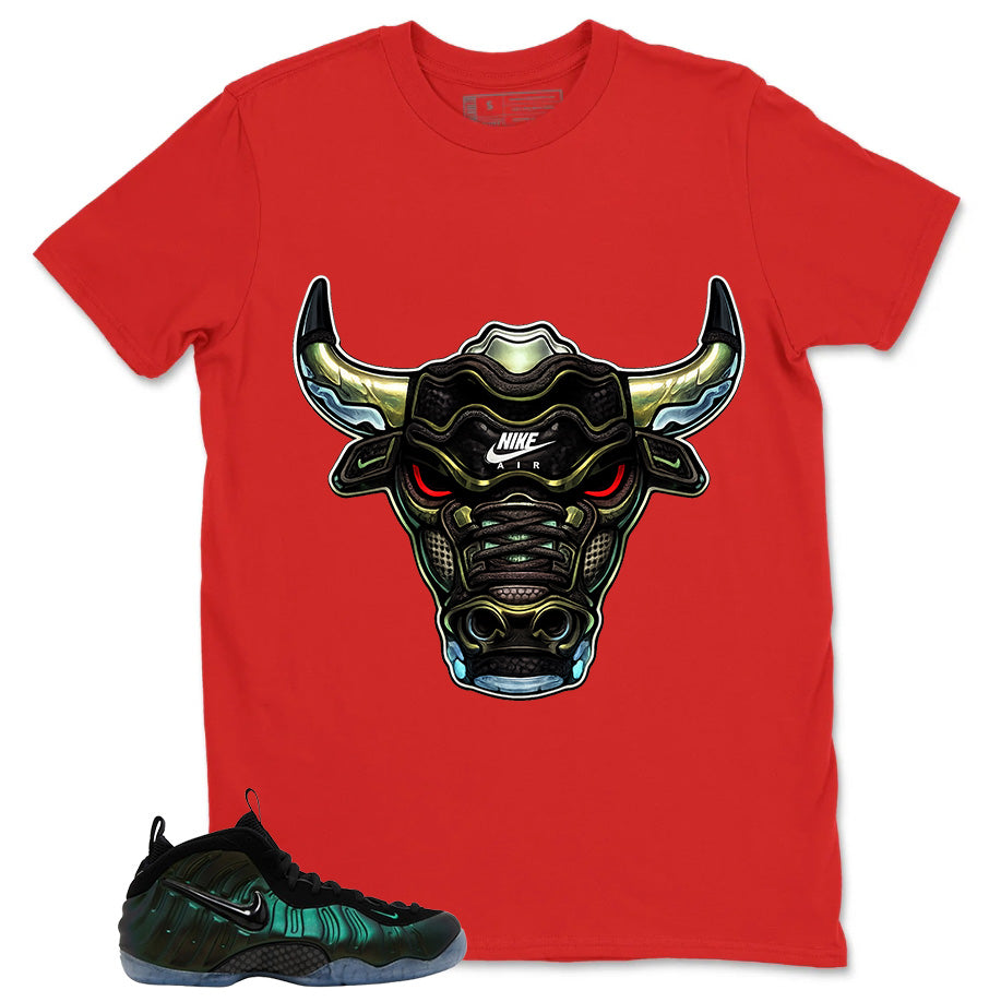 Bull Head Shirt - Match Air Foamposite Pro Pine Green