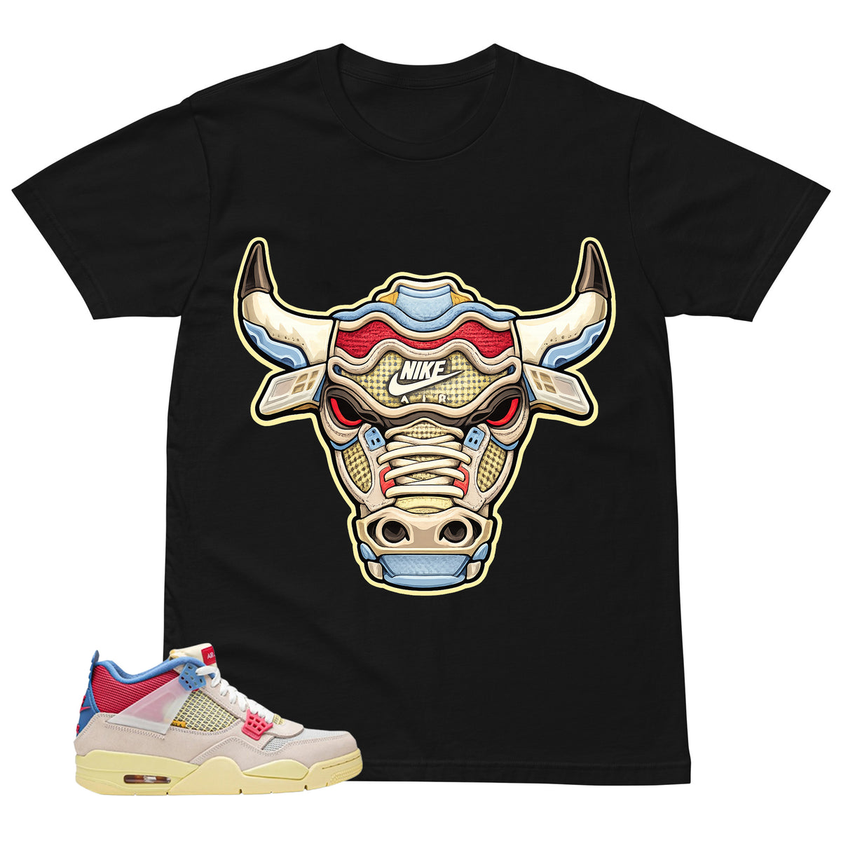 Bull Head Shirt - Match Union LA x Air Jordan 4 Guava Ice
