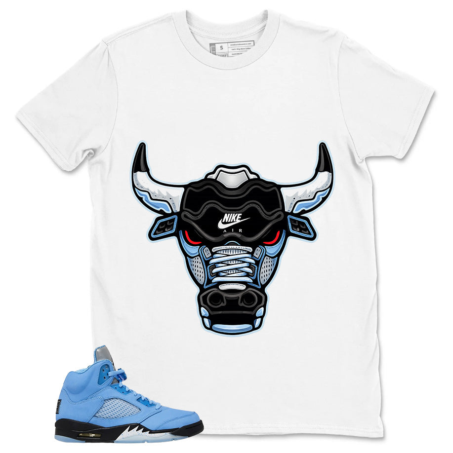 Graphic Tee Bull Head Shirt - Matching Air Jordan 5 Retro SE UNC