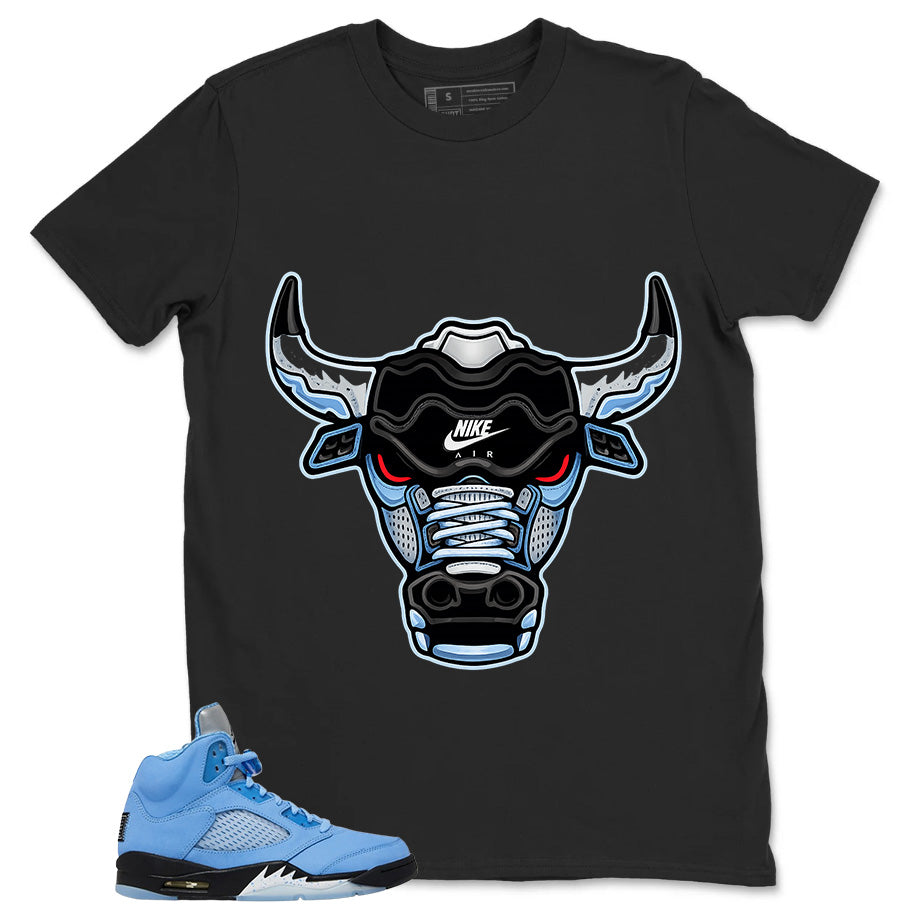 Graphic Tee Bull Head Shirt - Matching Air Jordan 5 Retro SE UNC