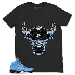 Graphic Tee Bull Head Shirt - Matching Air Jordan 5 Retro SE UNC