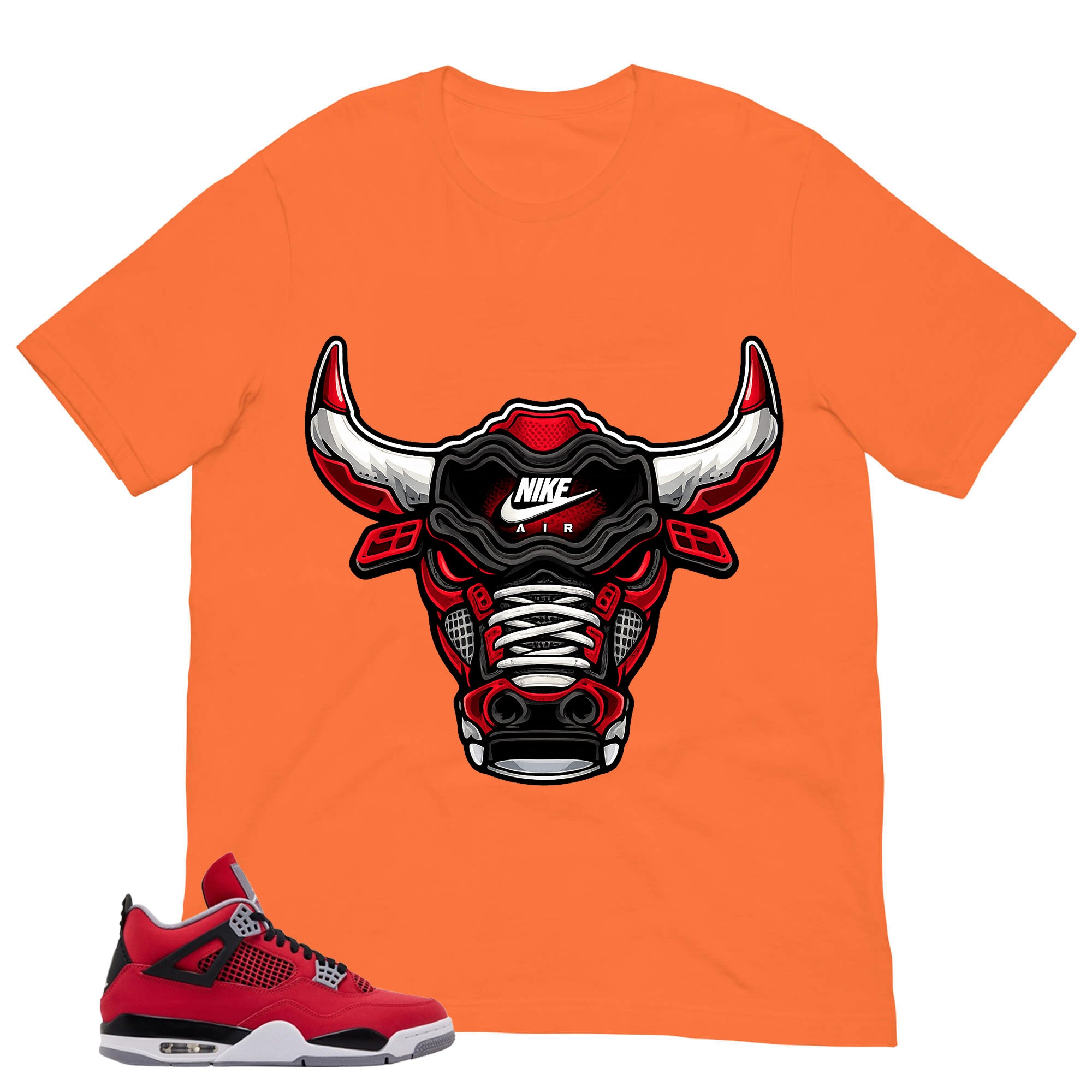 Bull Head Sneaker Shirt - Match Air Jordan 4 Toro Bravo