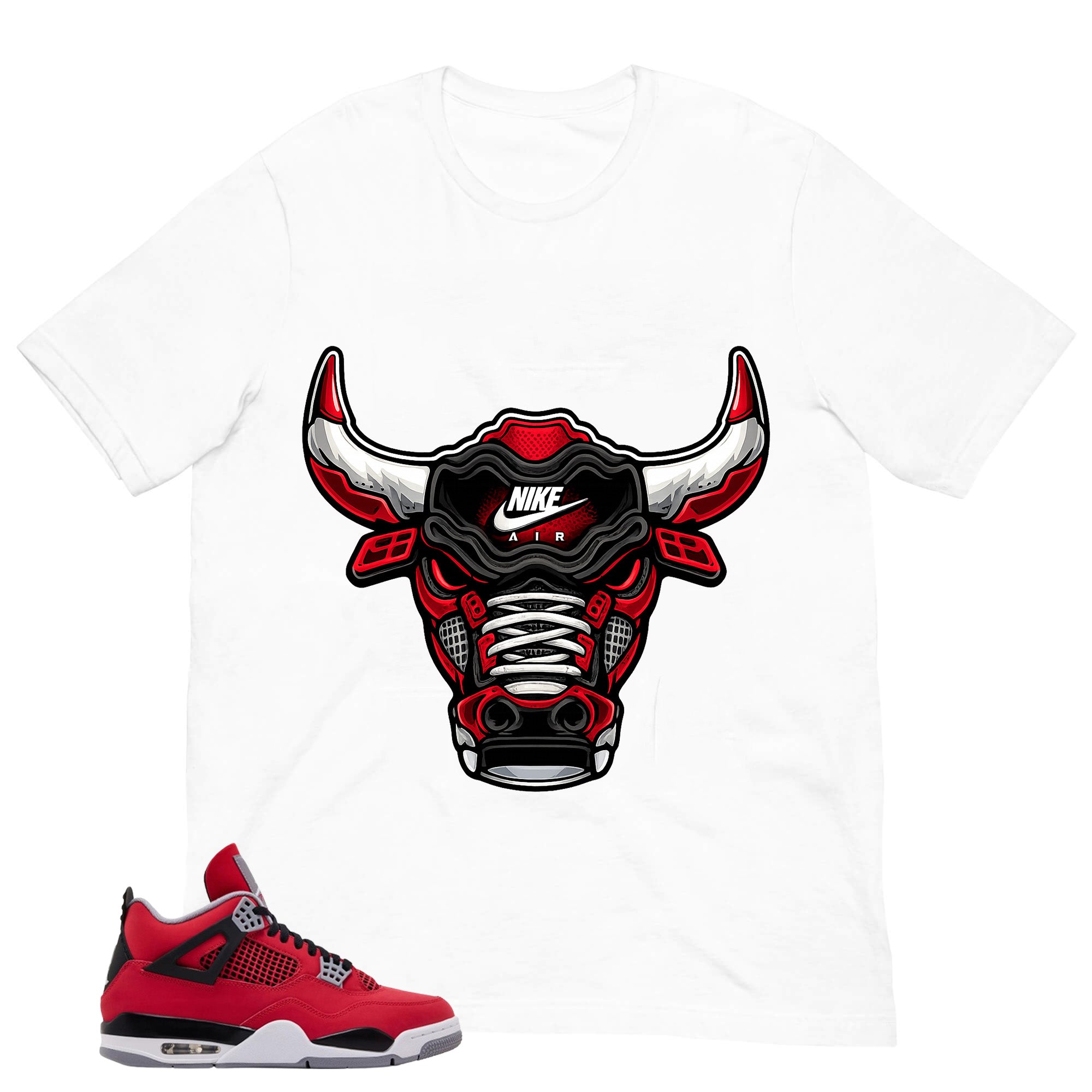 Bull Head Sneaker Shirt - Match Air Jordan 4 Toro Bravo