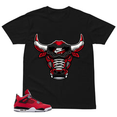 Bull Head Sneaker Shirt - Match Air Jordan 4 Toro Bravo
