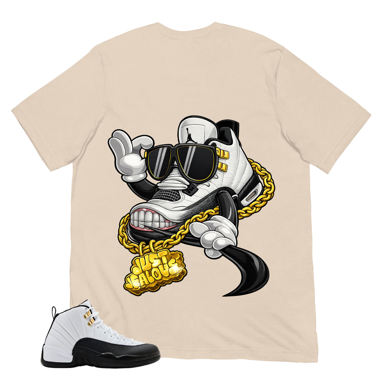 Bull Smile Shirt - Match Air Jordan 12 'Taxi'