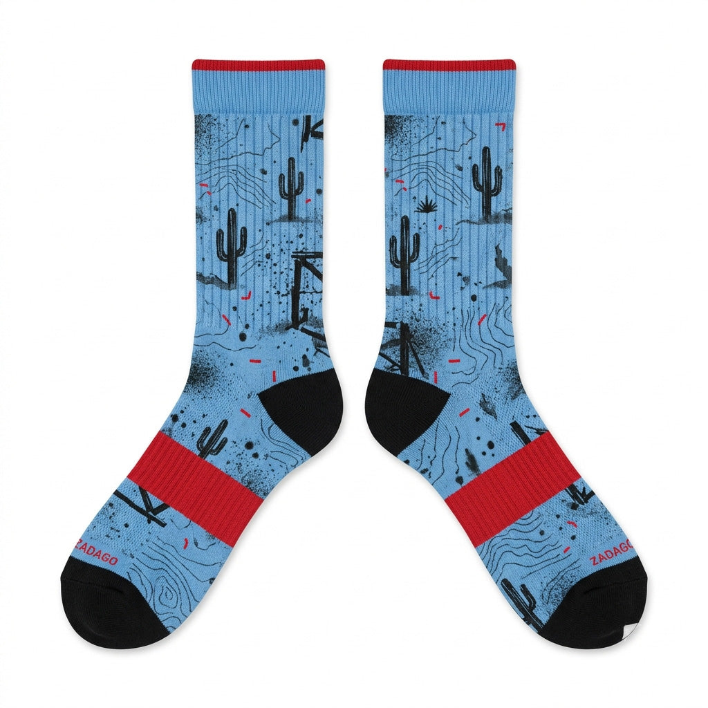 Cactus Jack Socks – Travis Scott x Jordan 4 Inspired Mid-Calf Unisex Crew Socks