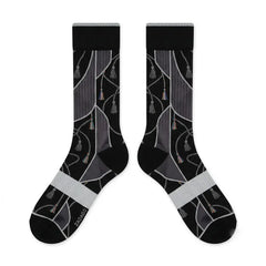 Cap and Gown Socks – Air Jordan 6 Retro Inspired Mid-Calf Unisex Crew Socks