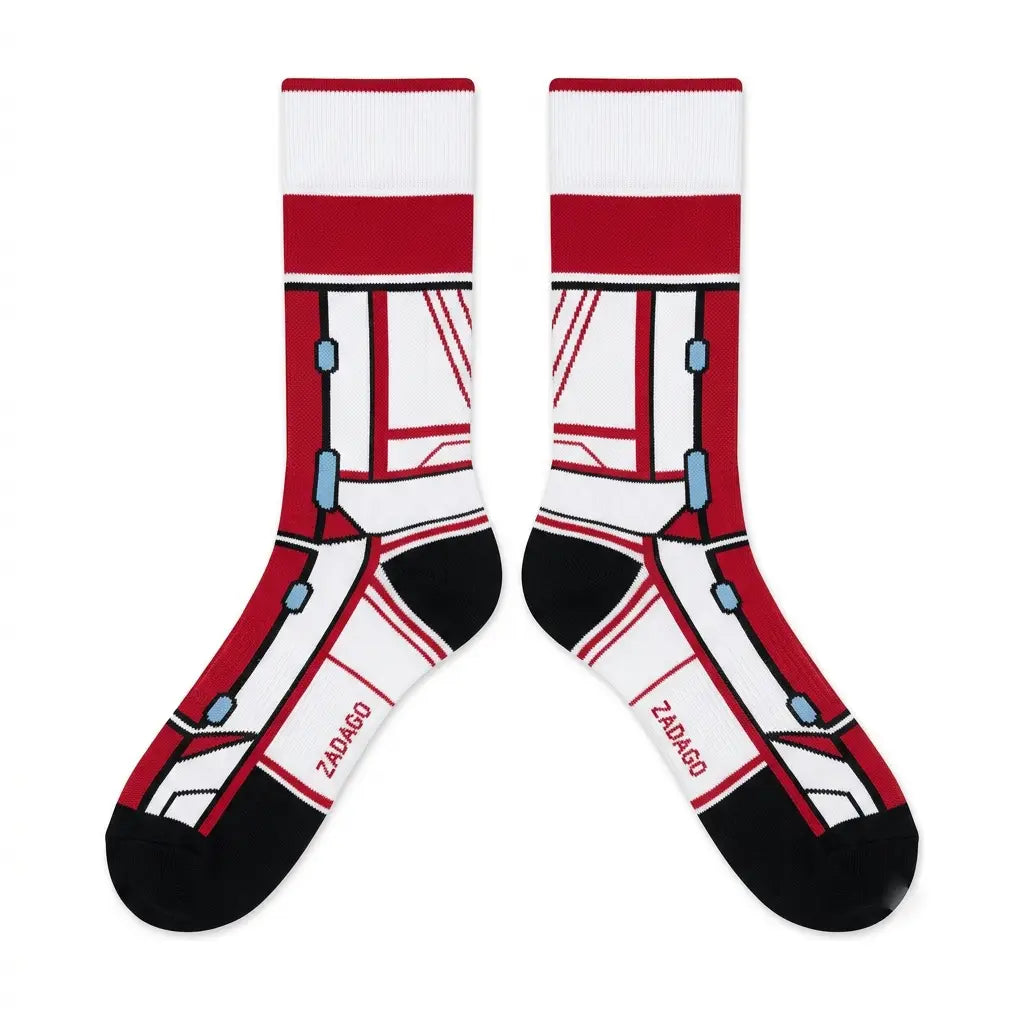 Carmine Socks – Air Jordan 6 OG 2021 Inspired Mid-Calf Unisex Crew Socks