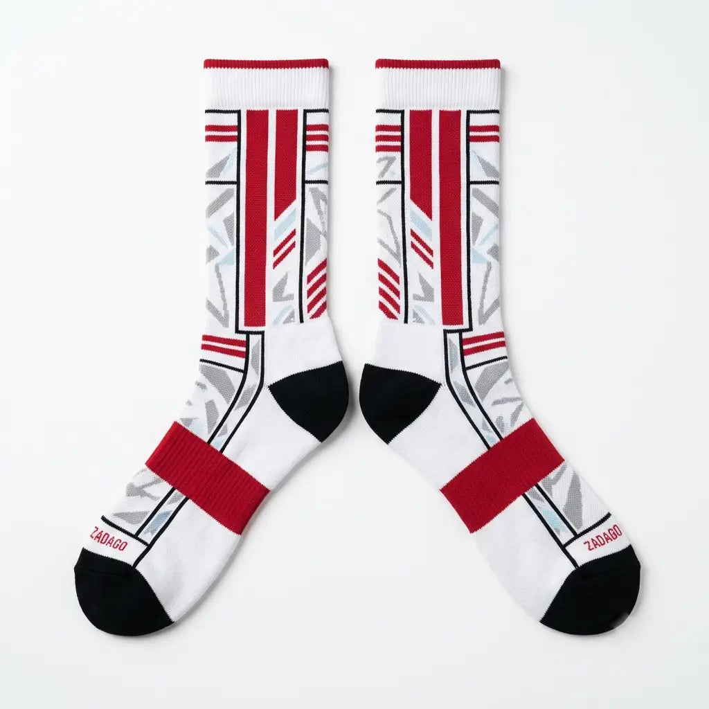 Carmine Socks – Air Jordan 6 Retro Inspired Mid-Calf Unisex Crew Socks