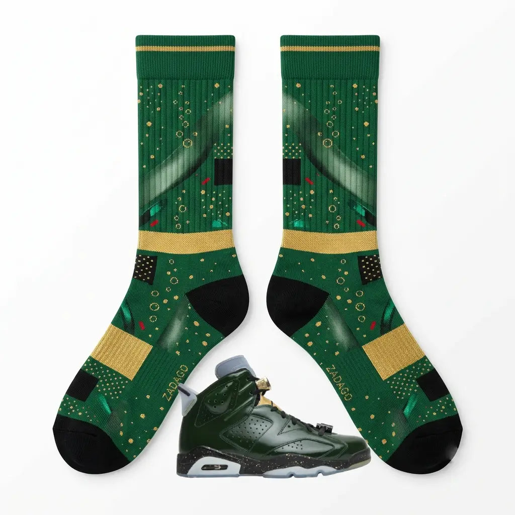 Champagne Bottle Socks – Air Jordan 6 Retro Inspired Mid-Calf Unisex Crew Socks