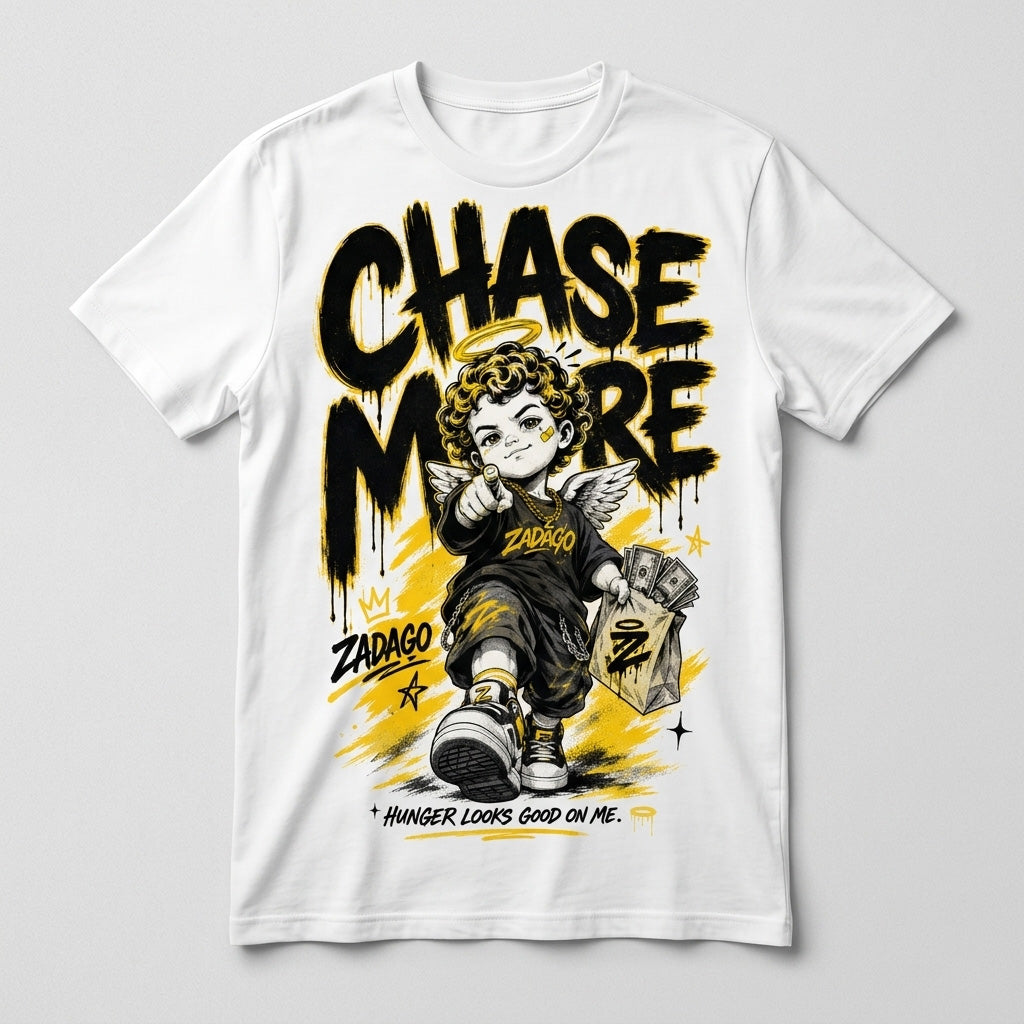 Chase More White Graphic T-shirt