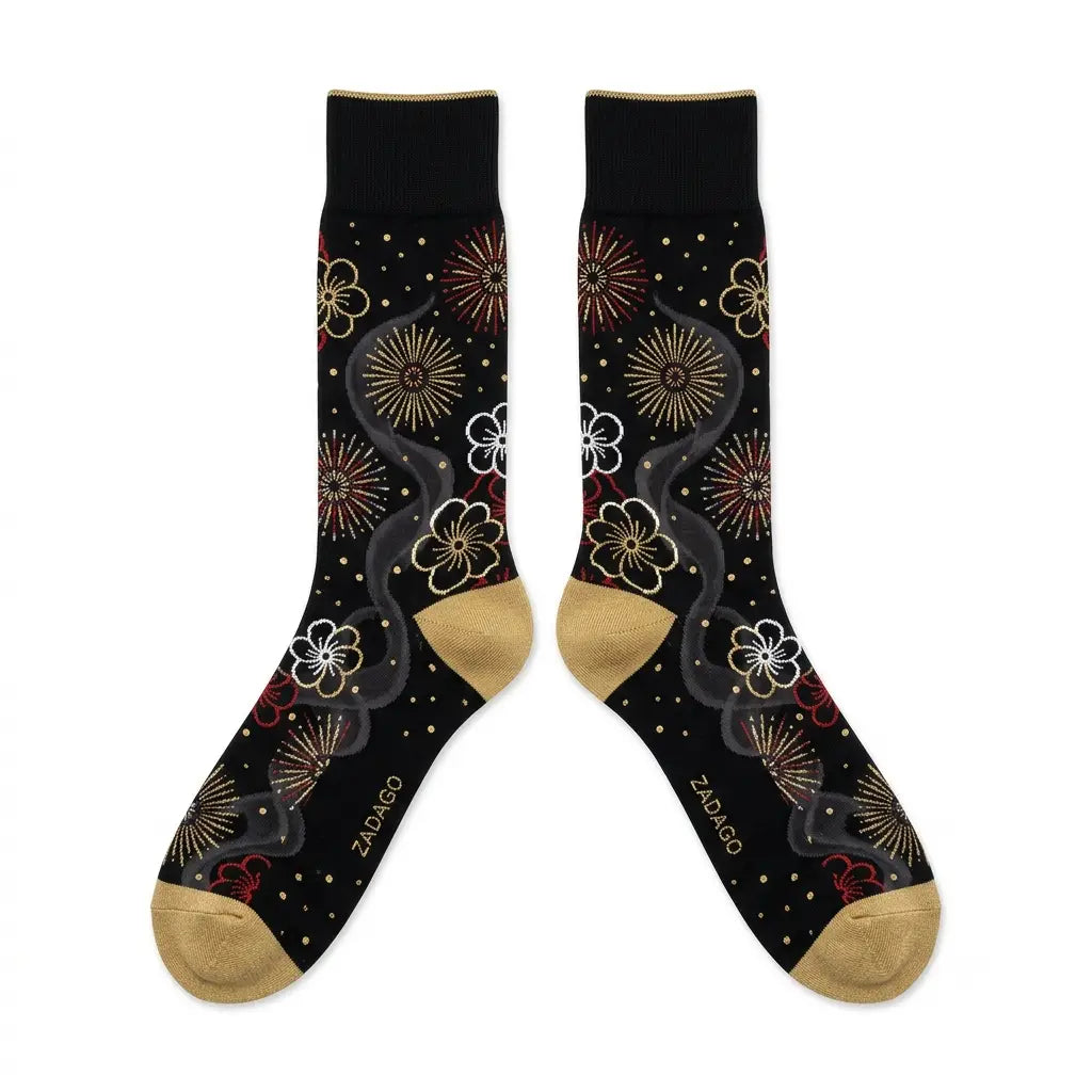 Chinese New Year Sneaker Match Socks – Air Jordan 6 Retro Inspired Mid-Calf Unisex Crew Socks